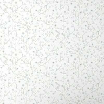 The Company Store Ava Ditsy Floral Wallpaper In Green/white