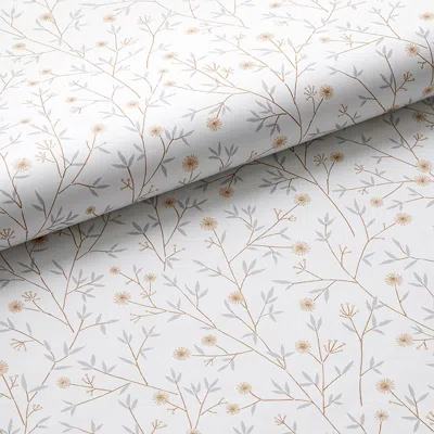 The Company Store Ava Ditsy Floral Wallpaper In Orange/coral/white