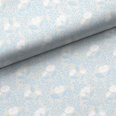 The Company Store Ava Removable Wallpaper In Beige/blue