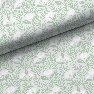 The Company Store Ava Removable Wallpaper In Beige/green/white