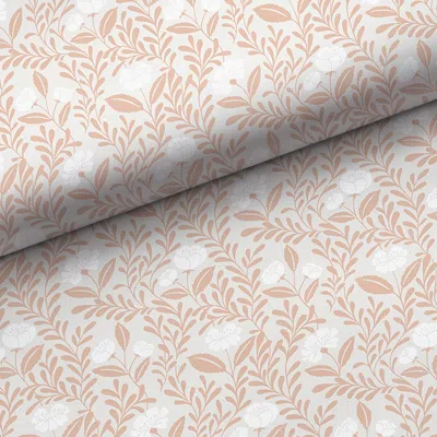 The Company Store Ava Removable Wallpaper In Orange/coral