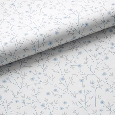 The Company Store Ava Traditional Wallpaper In Blue/white