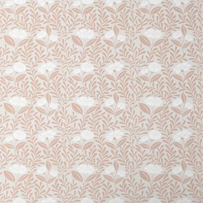 The Company Store Ava Vine Wallpaper In Orange/coral