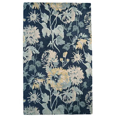 The Company Store Avanti Hand Tufted Wool Rug In Blue