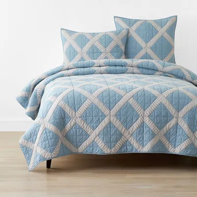The Company Store Bahati Quilt In Blue