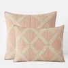 The Company Store Bahati Quilted Sham In Orange/coral