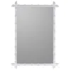 The Company Store Bamboo Textured Frame Wall Mirror In White