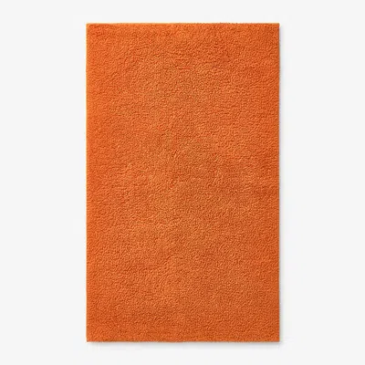 The Company Store Bath Rug In Pumpkin Orange