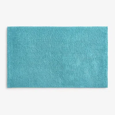The Company Store Bath Rug In Teal/turquoise Blue