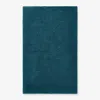 The Company Store Bath Rug In Teal/turquoise Blue