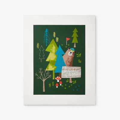 The Company Store Bear Camp Wall Art In Green