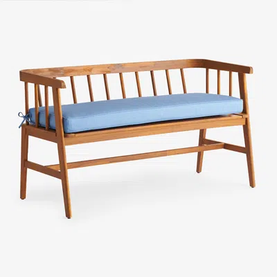 The Company Store Bench Cushion In Blue