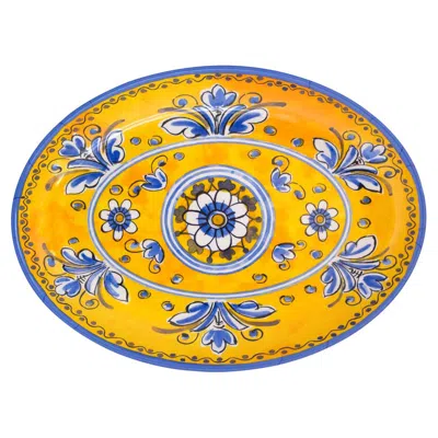 The Company Store Benidorm Serving Platter In Yellow