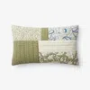 The Company Store Blair Decorative Lumbar Pillow Cover In Blue/green/ivory