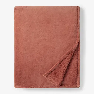 The Company Store Blanket In Orange/coral