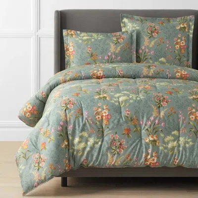 The Company Store Blooming Elegance Premium Smooth Wrinkle-free Sateen Comforter In Multi