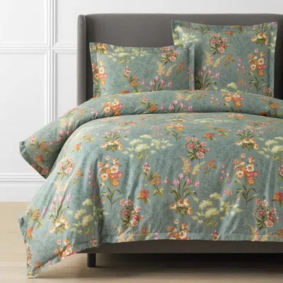 The Company Store Blooming Elegance Premium Smooth Wrinkle-free Sateen Duvet Cover In Multi