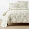 The Company Store Blossom Trail Garment Washed Cotton Percale Comforter In Neutral
