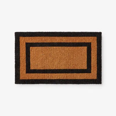 The Company Store Border Coir Doormat In Black