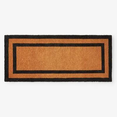The Company Store Border Coir Doormat In Black