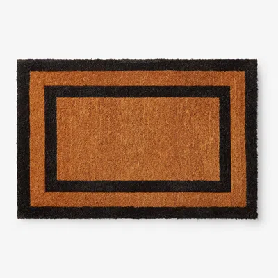 The Company Store Border Coir Doormat In Black
