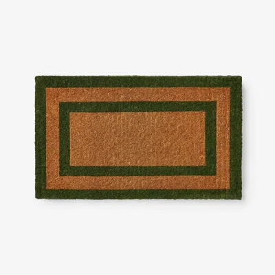 The Company Store Border Coir Doormat In Green