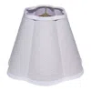 The Company Store Boucle Scalloped Lamp Shade In White