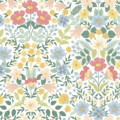 The Company Store Bramble Garden Removable Wallpaper In Ivory