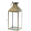 The Company Store Brass Lantern In Yellow