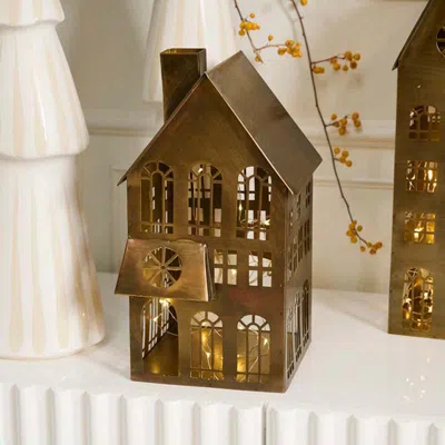 The Company Store Brass Village Houses, Small In Yellow