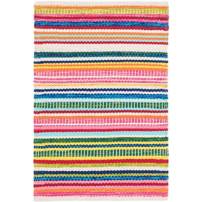 The Company Store Bright Stripe Handwoven Indoor/outdoor Rug In Multicolor