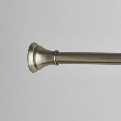 The Company Store Broadway Decorative Metal Adjustable Shower Rod In Brown