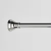 The Company Store Broadway Decorative Metal Adjustable Shower Rod In Gray