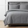 The Company Store Bromley Premium Ultra-cozy Cotton Flannel Duvet Cover In Gray
