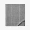 The Company Store Bromley Stripes Premium Ultra-cozy Cotton Flannel Flat Bed Sheet In Gray