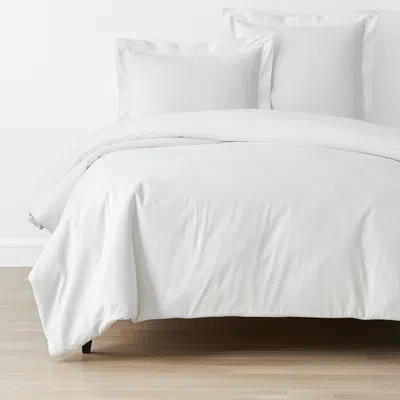 The Company Store Brushed Cotton Duvet Cover In White
