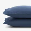 The Company Store Brushed Cotton Pillowcase Set In Blue