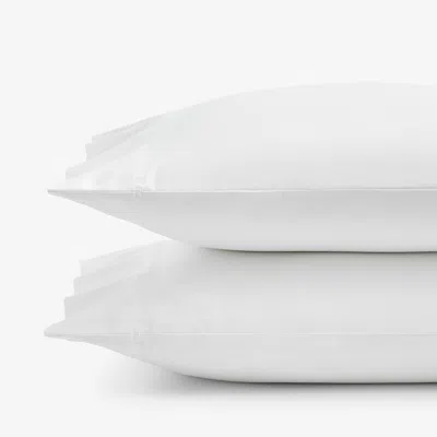 The Company Store Brushed Cotton Pillowcase Set In White