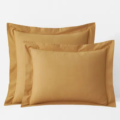 The Company Store Brushed Cotton Sham In Brown