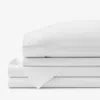 The Company Store Brushed Cotton Sheet Set In White