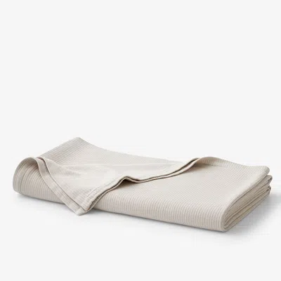 The Company Store Brynn Jacquard Blanket In Beige