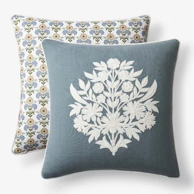 The Company Store Butti Reversible Decorative Square Pillow Cover In Multi