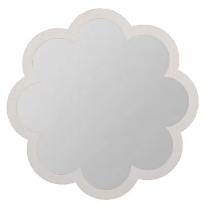 The Company Store Caitlin Wilson Poppy Scalloped Mirror In White