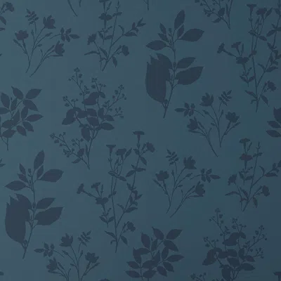 The Company Store Cameilla Silhouette Wallpaper In Blue