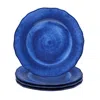 The Company Store Campania Melamine Dinner Plates, Set Of 4 In Blue