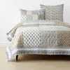 The Company Store Camryn Patchwork Quilt In Blue/brown/gray