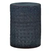 The Company Store Ceramic Flower Side Table In Blue