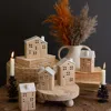 The Company Store Ceramic Rustic Village, Set Of 5 In Brown