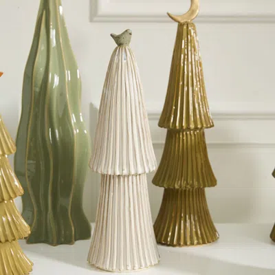 The Company Store Ceramic Village Trees In Multi
