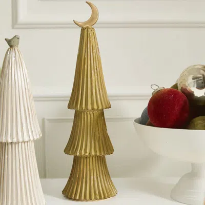The Company Store Ceramic Village Trees In Yellow